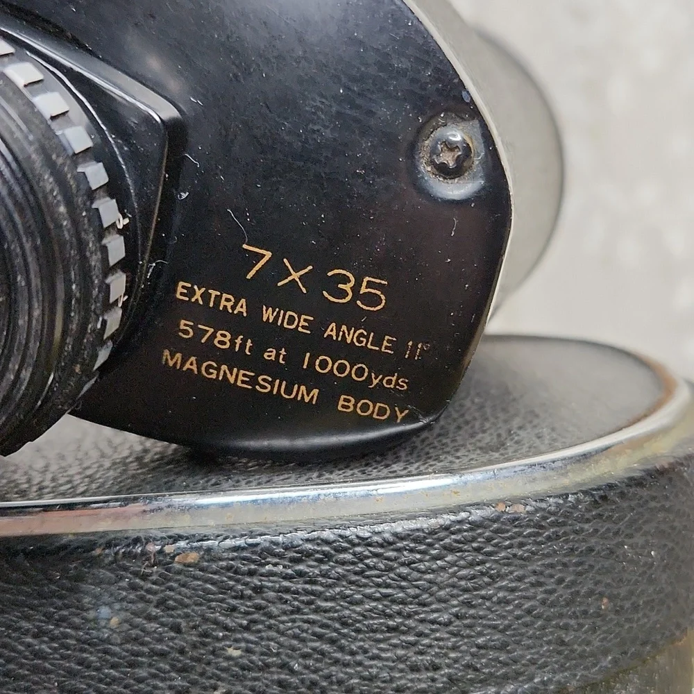 Vintage Sans & Streiffe 7x35 Extra Wide Angle U.V. Coated Model 979 Binoculars